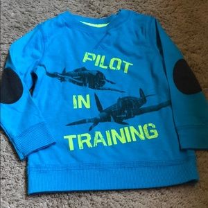 Cherokee blue pilot airplane shirt 24 m